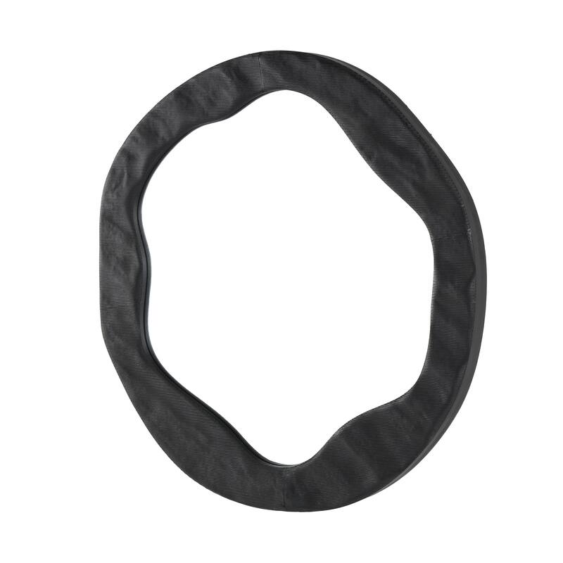 Velvet Wavy Room Wall Mirror - Black - Roche River Decor