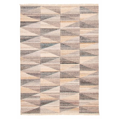 Ankara FW Grey Kilim 5'4" x 7'6" - 5'4 x 7'6