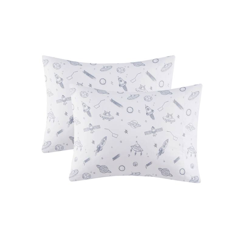 Intelligent Design Printed Microfiber Bed Sheet Set