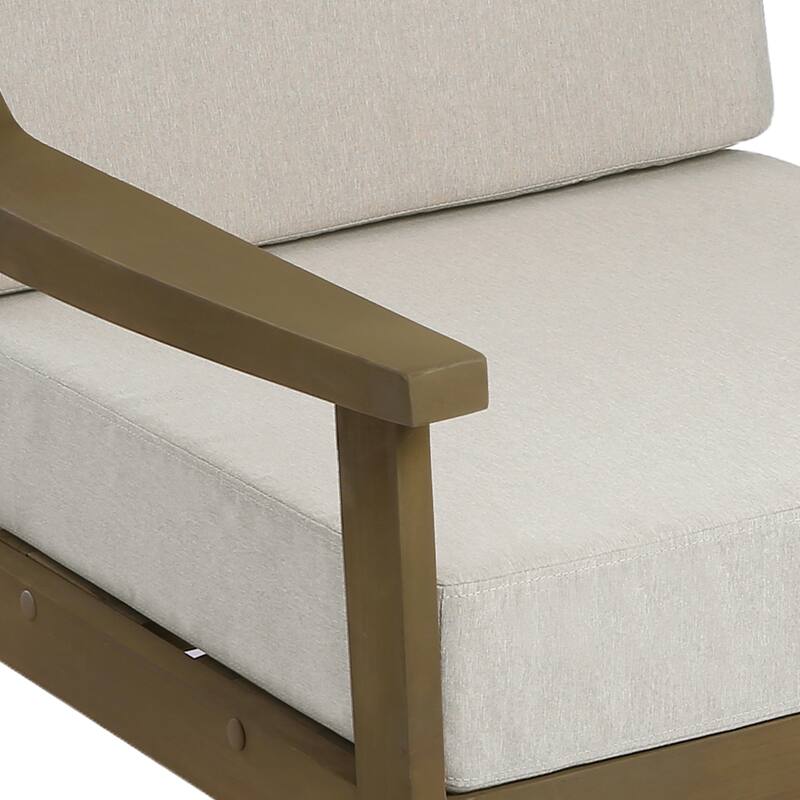 Outdoor Conversation 6 Seater Patio Chat Set with Cushions and Table