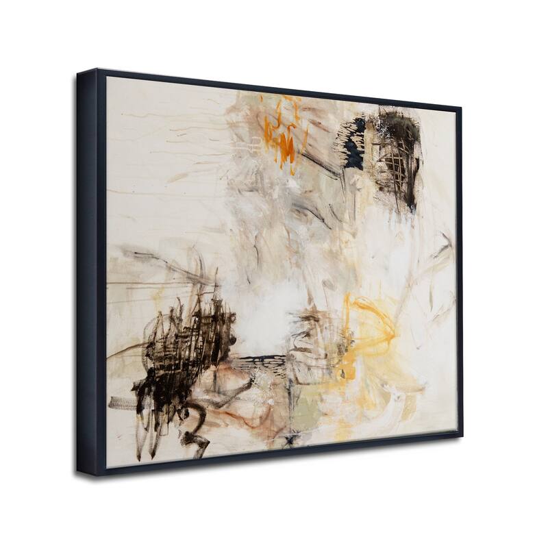 'Remaining Neutral' Framed Canvas Wall Art by Patricia Schwimmer