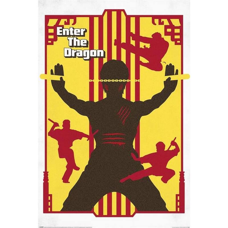 Enter the Dragon Art Poster - 24 x 36 Inch