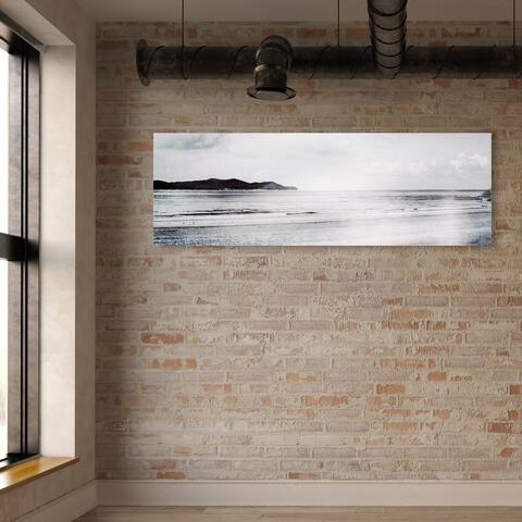 Oliver Gal 'New Beach' Nautical and Coastal Wall Art Canvas Print - Black, White