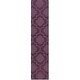 preview thumbnail 18 of 53, Hand-Woven Ali Tone-on-Tone Moroccan Trellis Wool Rug (2'3 x 10') - 2' 3" x 10' Purple