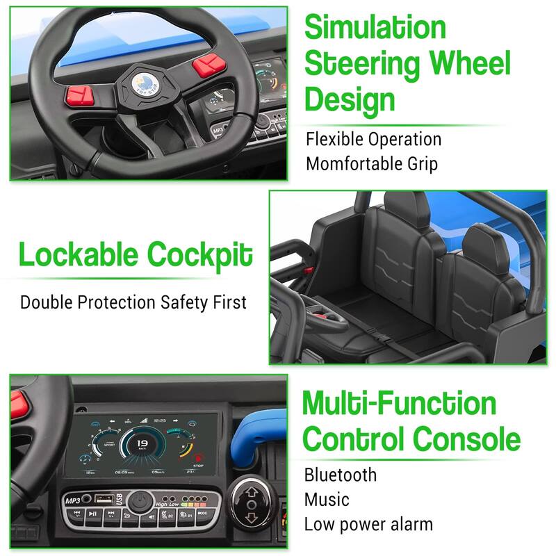 24V 2 Seater Ride On Dump Truck with Remote Control