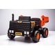 preview thumbnail 2 of 27, 24V Ride-On Dump Truck , Automatic Trailer, Bluetooth, and Music - Electric Construction Vehicle Toy,Halloween gift Orange