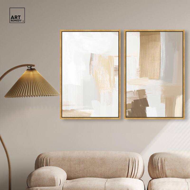Tactile Textures I Canvas Set of 2 by Art Remedy