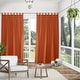 preview thumbnail 54 of 99, ATI Home Indoor/Outdoor Solid Cabana Tab Top Curtain Panel Pair