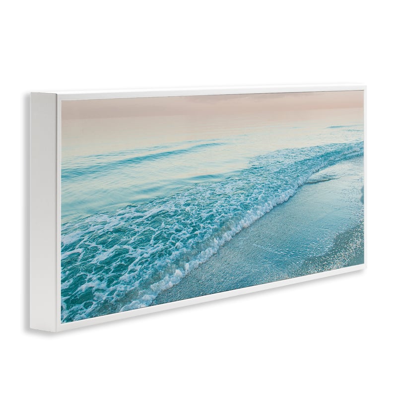 Stupell Luminous Sunset over Beach Framed Giclee Art Design By Mary Lou Johnson