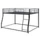preview thumbnail 19 of 19, Space-Saving Bunk Bed for Adults & Teens, Heavy-Duty Metal Bunk Bed Frame with 2 Ladders for Boys Girls, Noise Reduced
