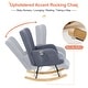 preview thumbnail 18 of 26, Javlergo Teddy Fabric Rocking Chair, Upholstered Nursery Glider Rocker with High Backrest & Side Pocket