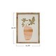 preview thumbnail 3 of 1, Wood Framed Flowers in Vase Wall Art with Glass Cover
