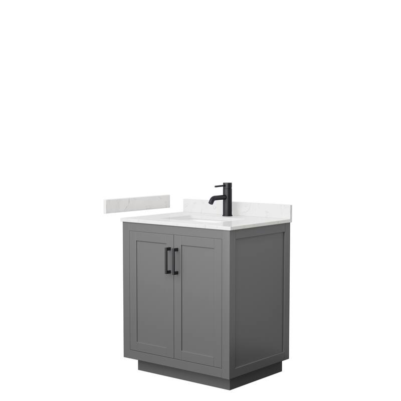Miranda Single Vanity Set, Cultured Marble Top, No Mirror