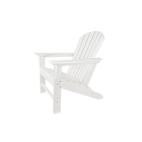 Resin Wood Adirondack Chair White