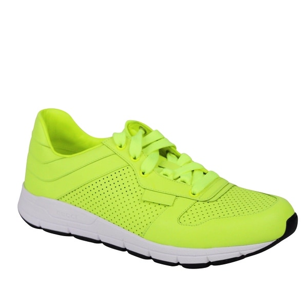 neon yellow gucci sneakers