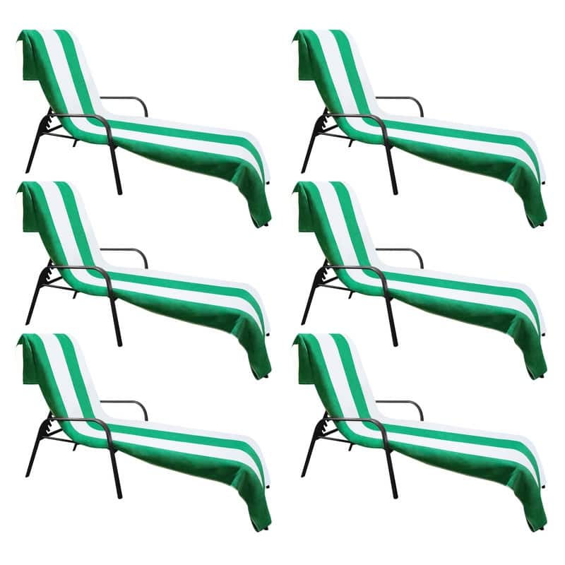 Superior Cabana Cotton Towel/ Chaise Lounge Chair Cover