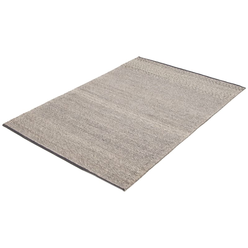 ECARPETGALLERY Braid weave Sienna Grey Wool Rug - 5'3 x 8'0