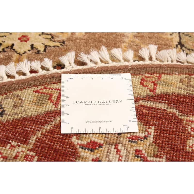 ECARPETGALLERY Hand-knotted Jamshidpour Brown Wool Rug - 4'0 x 4'0
