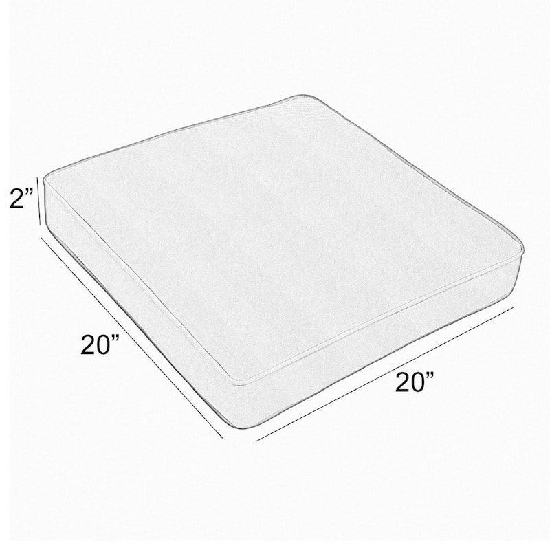 Blue Indoor/ Outdoor Corded Cushion