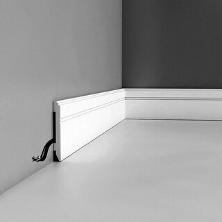 Orac Decor | High Impact Polystyrene Baseboard Moulding | Primed White ...