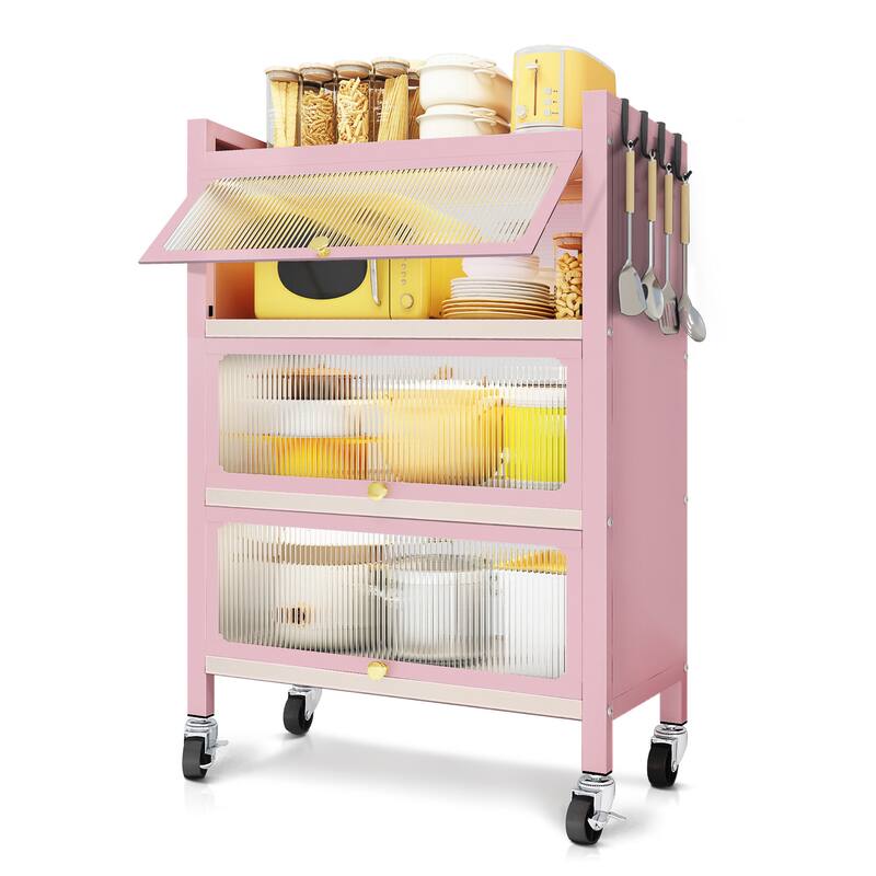 MEGA CASA 4 - Layer Steel Accent Cabinet with Door - N/A