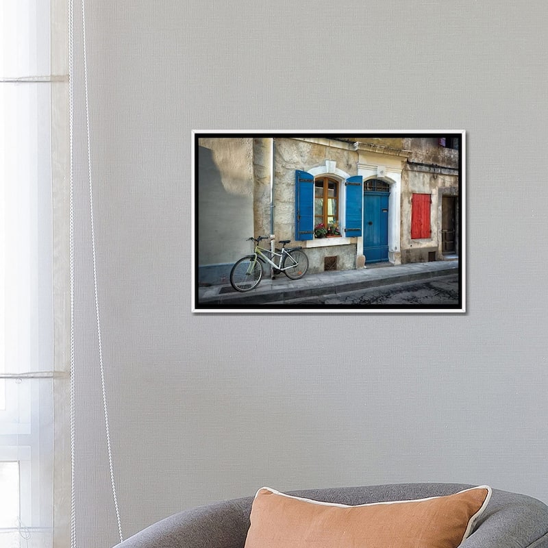 iCanvas "Arles Bicycle" by Marco Carmassi Framed Canvas Print
