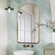 preview thumbnail 25 of 24, Rita Metal Framed Oval Wall Mirror Bathroom Vanity Mirror