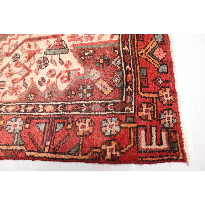 ECARPETGALLERY Hand-knotted Andelz Red Wool Rug - 4'2 x 7'4