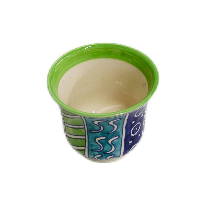 Home&Manor Ceramic Planter Multicolor
