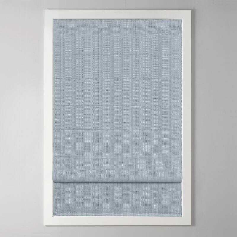 Basketweave Darkening Cordless Roman Window Shade