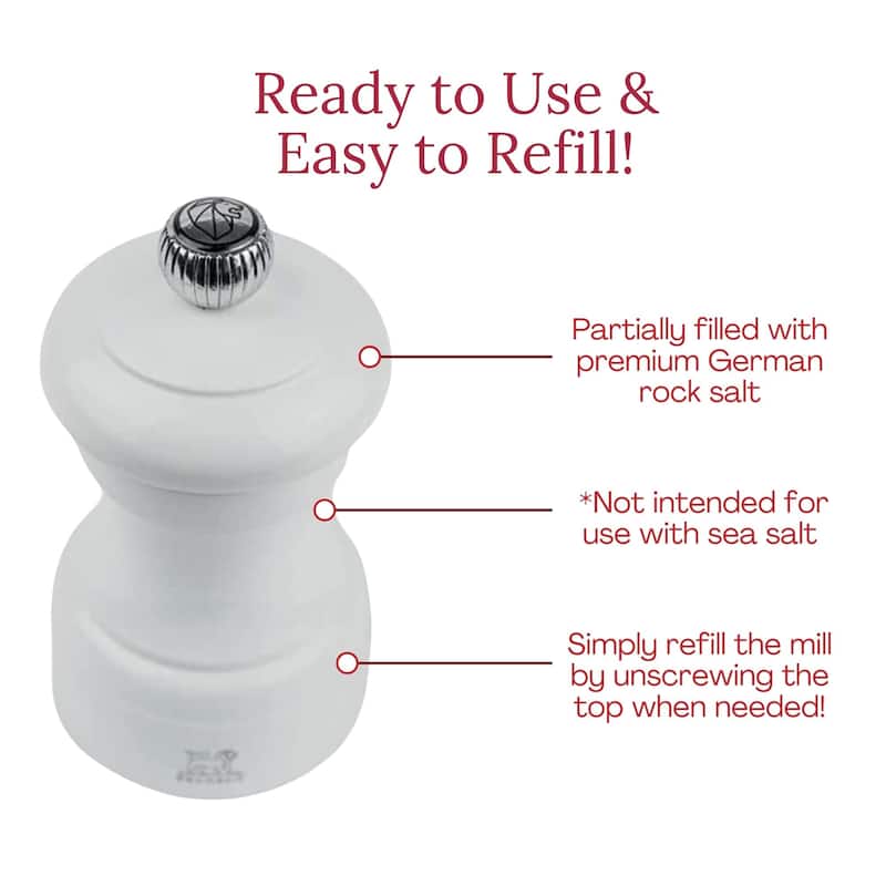 Peugeot Bistro Pepper and Salt Mill Set - 10cm - 4in.