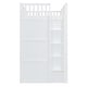 preview thumbnail 15 of 17, Twin Size Wood House Loft Bed with Ladder and Wardrobe, White
