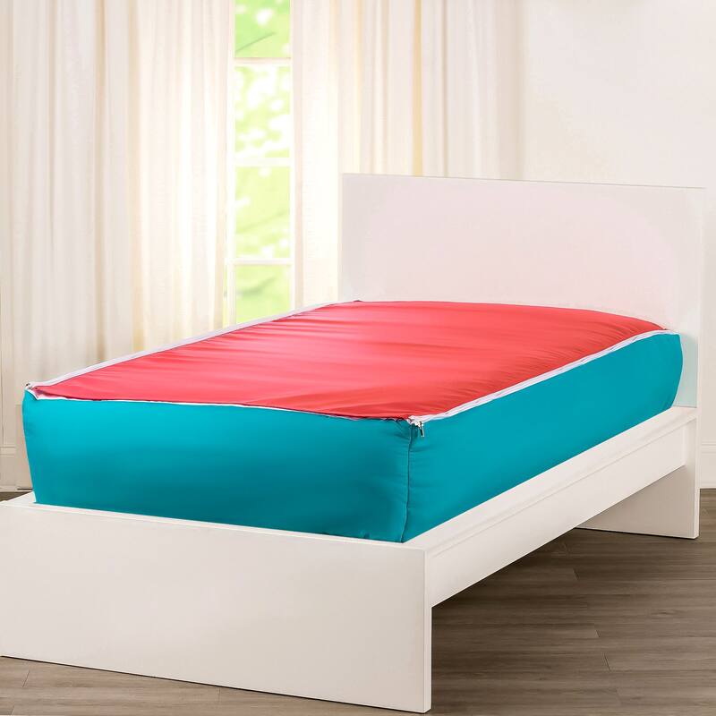 Siscovers Turqouise and Yellow Bunkie Deluxe Zipper Bedding Set