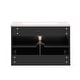 preview thumbnail 15 of 38, GDFStudio - Marwood Vintage Double Bathroom Vanity Set with 3 Holes Single Ceramic Sink & Soft Closing Doors - 60'W