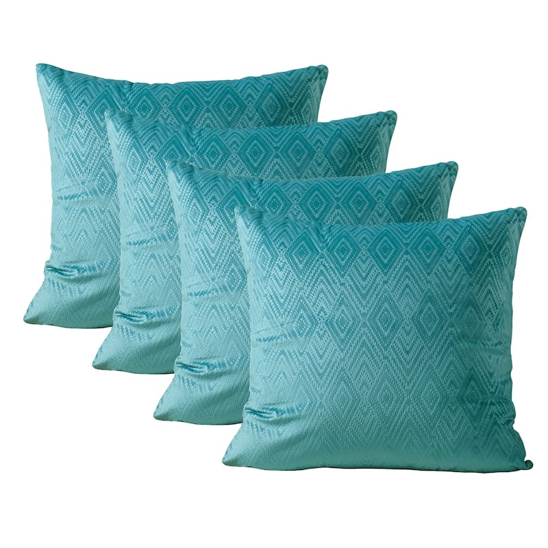 Tonopah Ikat Velvet Throw Pillow Cover Set, NO INSERT