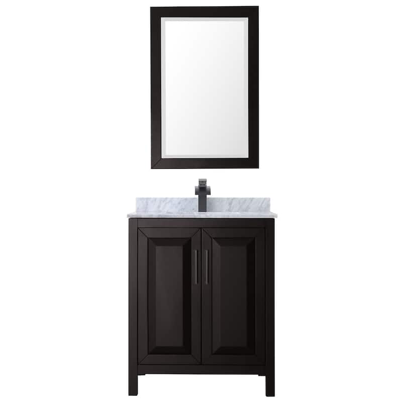 Wyndham Collection Daria 30" Free Standing Single Vanity Set with MDF