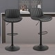 preview thumbnail 17 of 60, Art Leon Adjustable Height Swivel Barstool, Set of 2
