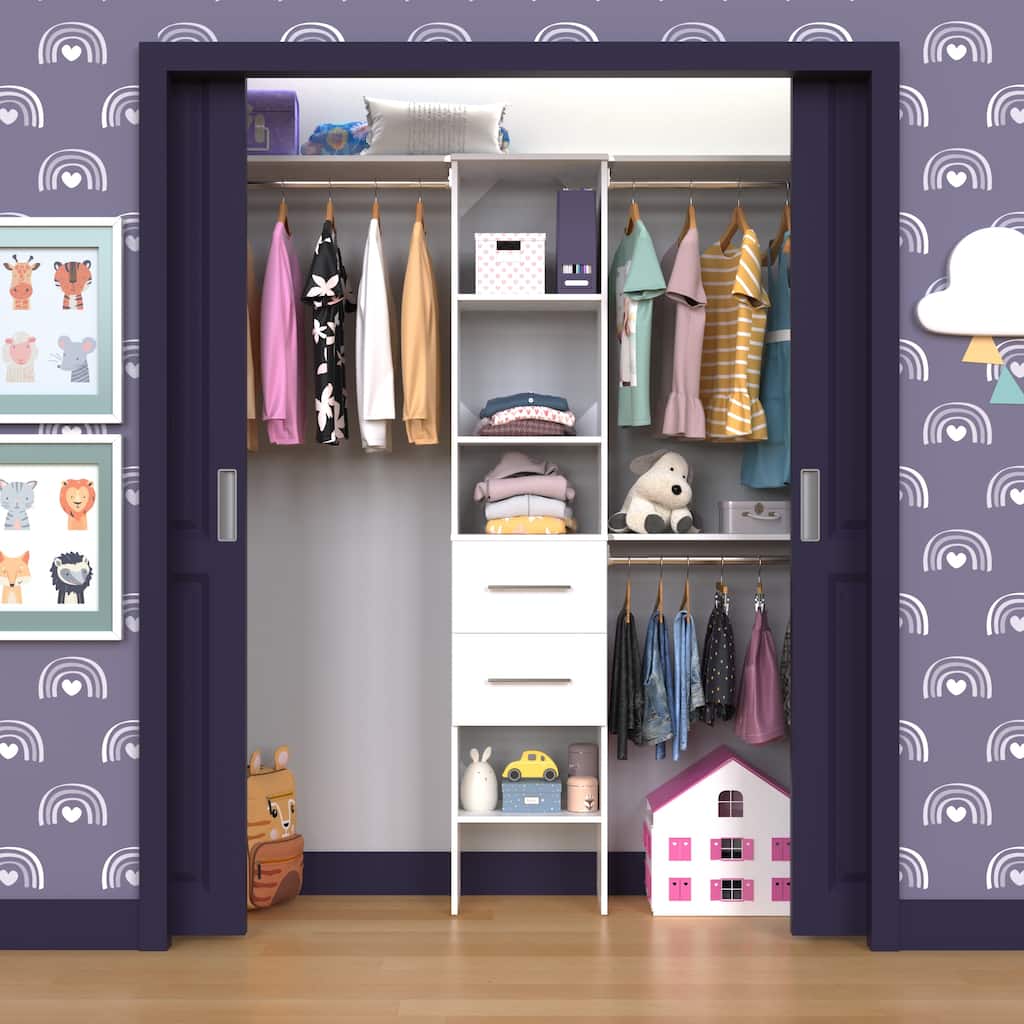 ClosetMaid SuiteSymphony Modern 2-Drawer 16-Inch Tower Closet Organizer