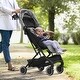 preview thumbnail 30 of 28, Carbon Steel Foldable Stroller with Recline and Footrest - 28” L x 17.3” W x 42.1” H