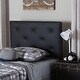 preview thumbnail 4 of 10, Taylor & Olive Founders Faux Leather Upholstered Headboard Black