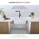 preview thumbnail 22 of 52, STYLISH 22 inch Composite Granite Dual Mount Kitchen Sink - 22" x 17.5" x 8.25"
