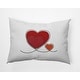 preview thumbnail 16 of 19, Hearts With Outlines Valentines Day Accent Pillow 14" x 20" - Buddah