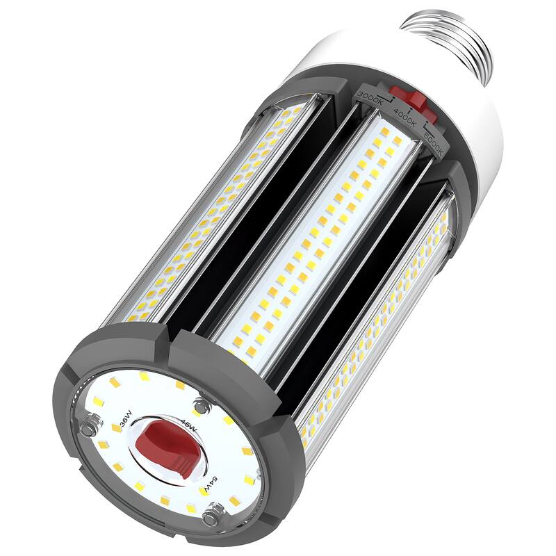 54/45/36 Wattage Selectable LED HID Replacement CCT Selectable Extended Mogul base 100-277 Volt - White
