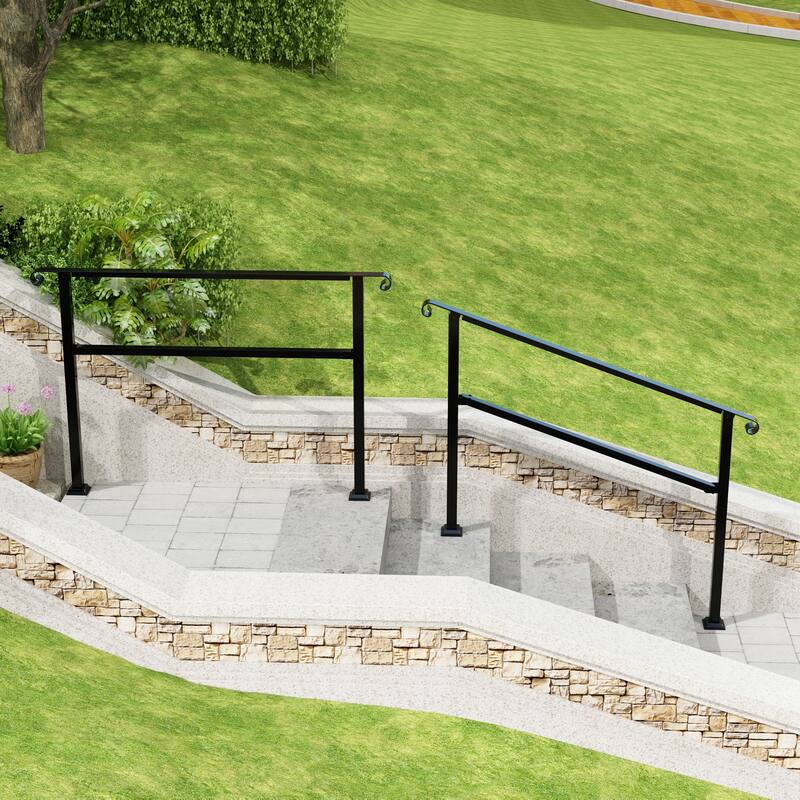 Iron Stair Rail Steps Suitable for Garden Porch and Home Applications