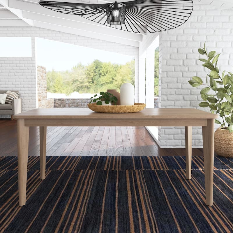Brentwood Brown Wood Rectangle Dining Table - 66" x 30" x 36"
