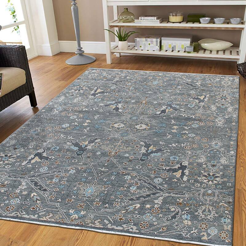 Majestic Voilie Modern & Contemporary Geometric Hand-Knotted Area Rug - 8' x 10'