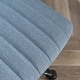 preview thumbnail 31 of 31, Armless Swivel Office Chair with Metal Base, 360 Swivel Ergonomic Computer Chair, Adjustable Height Fabric Task Chair - N/A