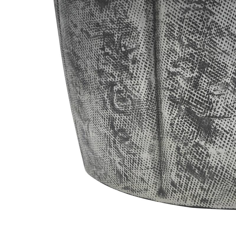 GDFStudio - Vanora Accent Table with Drum Style Aluminum Body - 20.1"