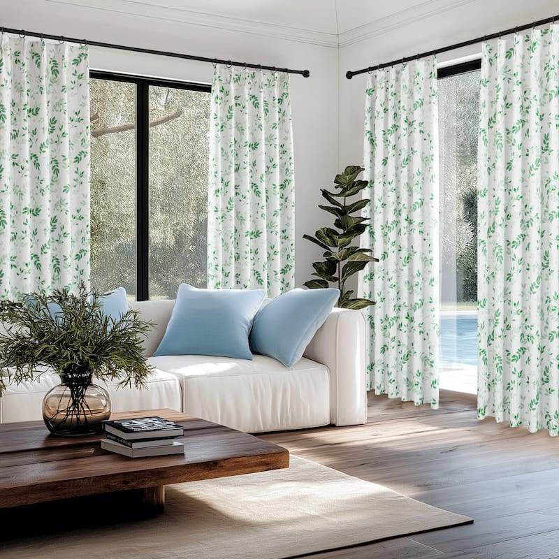 Deconovo Recycled Pinch Pleat Blackout Curtains for Bedroom 2 Panels