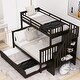 preview thumbnail 4 of 46, Space-Efficient Multifunctional Twin-Over-Full Bunk Bed with Twin size Trundle,Storage